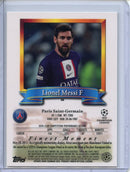 2022-23 Topps Finest Flasbacks UEFA Club Competitions Lionel Messi Green