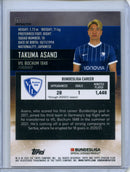 2021-22 Topps Bundesliga Stadium Club Chrome Takuma Asano Refractor