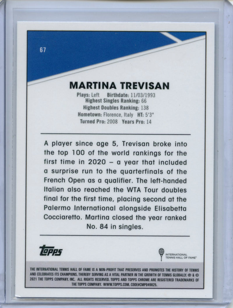 2021 Topps Chrome Tennis Martina Trevisan