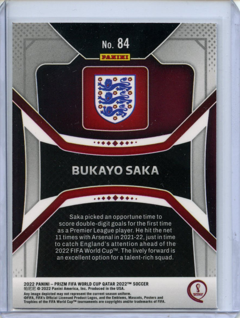 2022 Panini Prizm FIFA World Cup Qatar Bukayo Saka