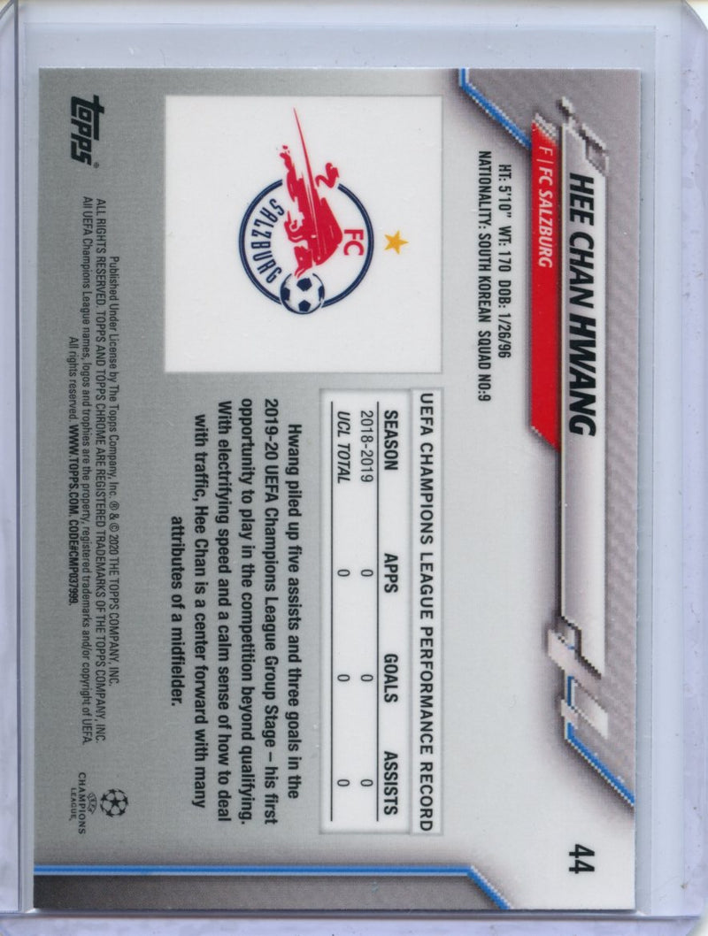 2019-20 Topps Chrome UEFA CL Hee Chan Hwang