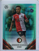 2023-24 Topps Chrome UEFA Quilindschy Hartman Aqua Prism Refractor