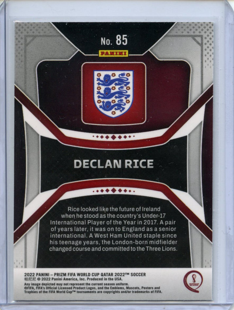 2022 Panini Prizm FIFA World Cup Qatar Declan Rice