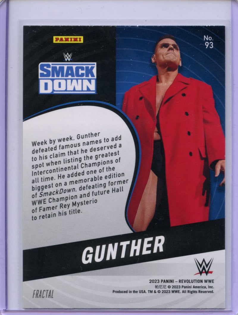 2023 Revolution WWE Gunther Fractal
