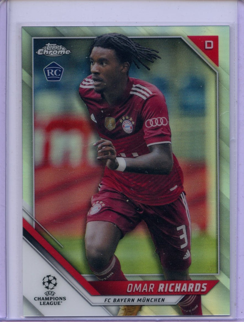 2021-22 Topps Chrome UEFA CL Omar Richards Refractor