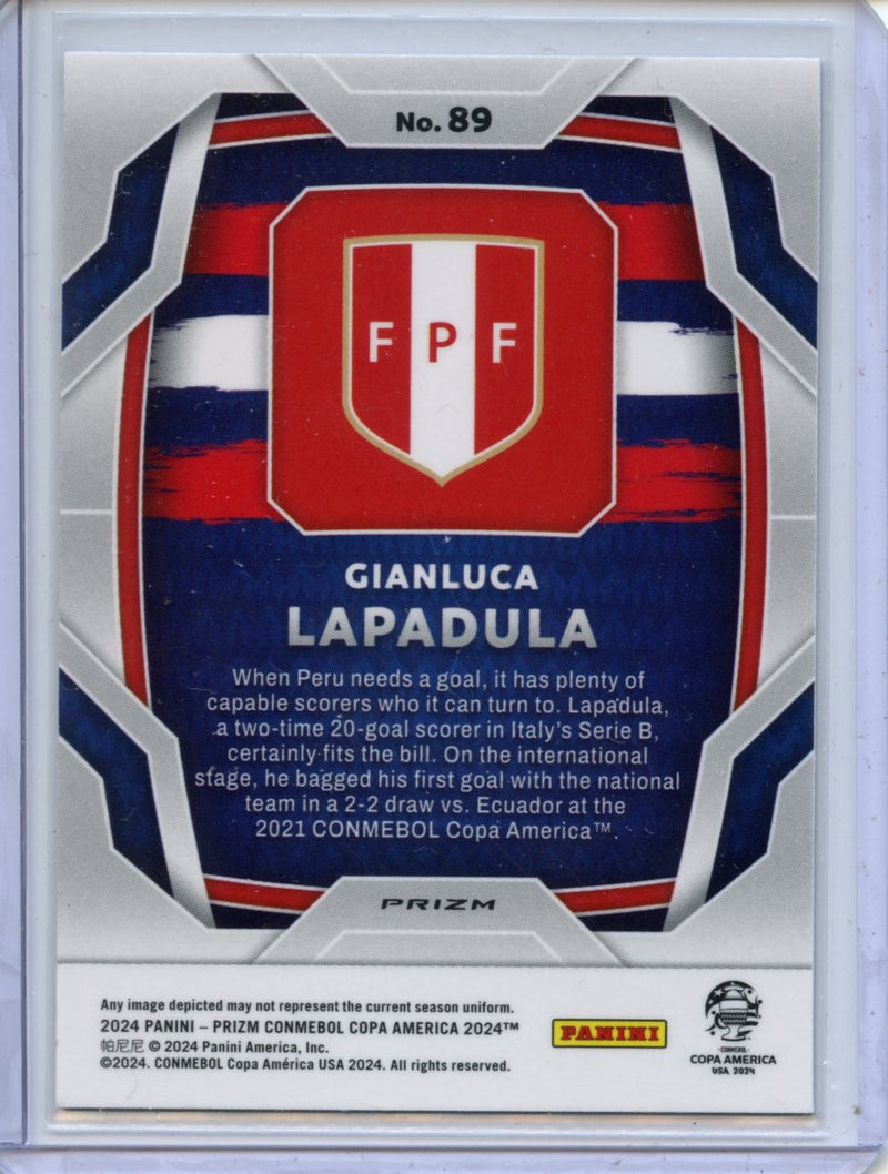2024 Panini Prizm Copa America Gianluca Lapadula Silver