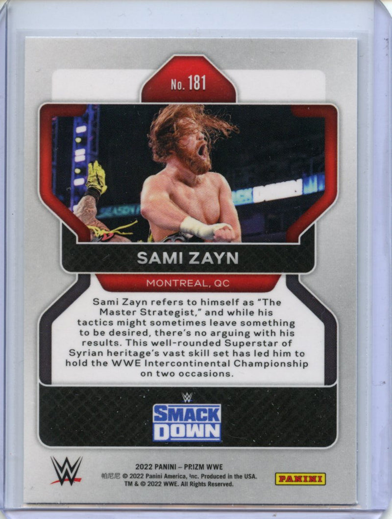 2022 Prizm WWE Sami Zayn