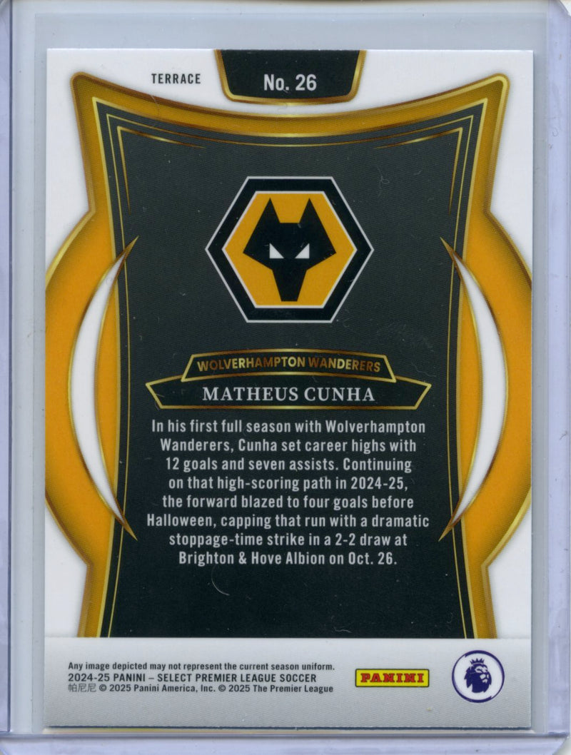 2024-25 Select Premier League Matheus Cunha Terrace