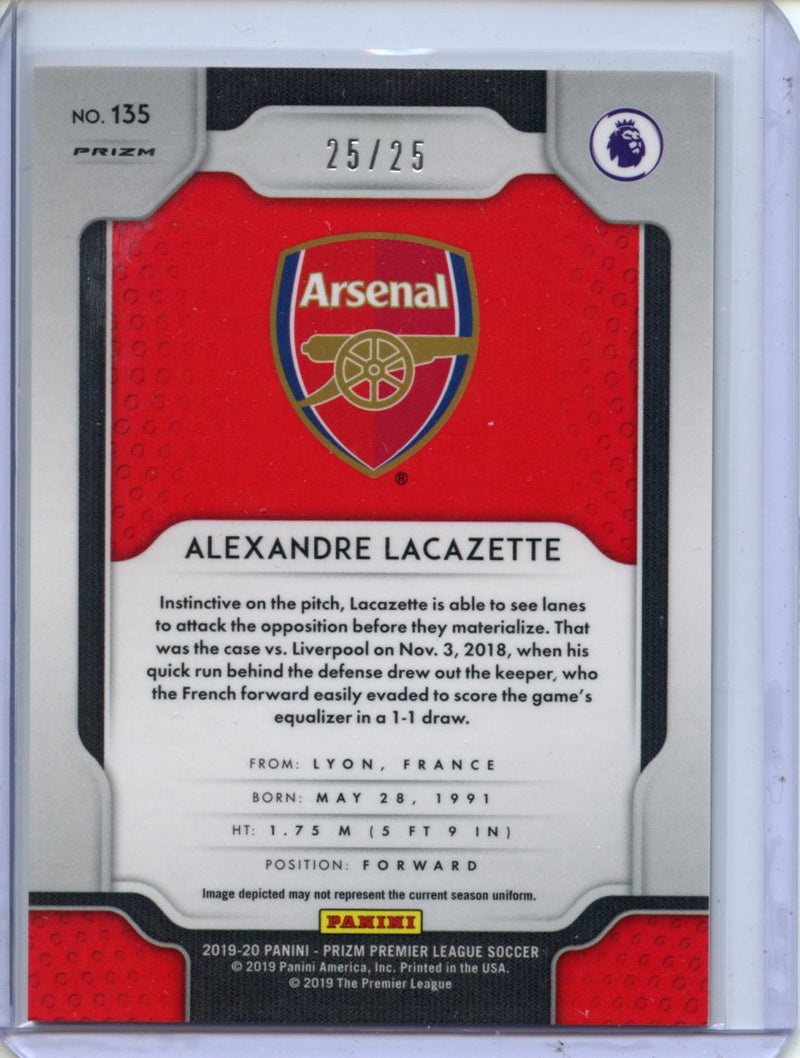 2019-20 Panini Prizm Premier League Alexandre Lacazette Orange 25/25