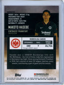 2021-22 Topps Bundesliga Stadium Club Chrome Makoto Hasebe Refractor