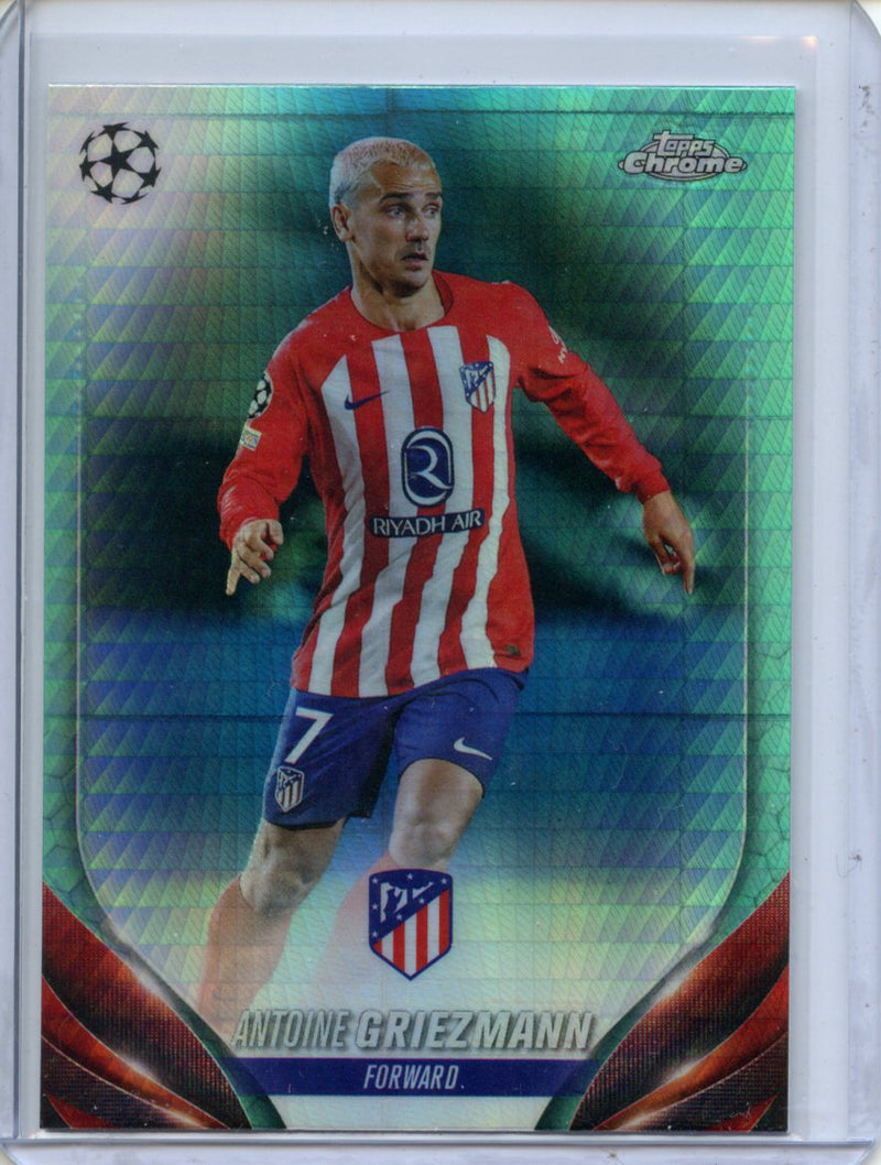 2023-24 Topps Chrome UEFA Antoine Griezmann Aqua Prism Refractor