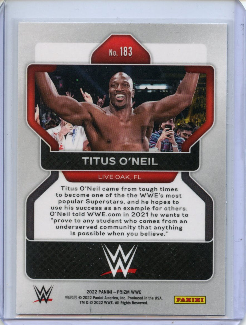 2022 Prizm WWE Titus O'Neal