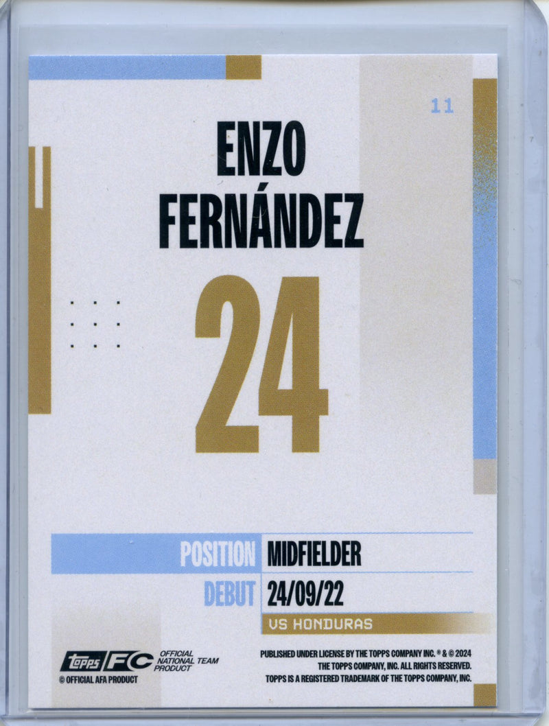 2024-25 Topps Argentina Team Set Enzo Fernandez
