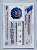 2020-21 Topps Chrome UEFA Steve Aoki Neymar Neon Chrome I 104/199