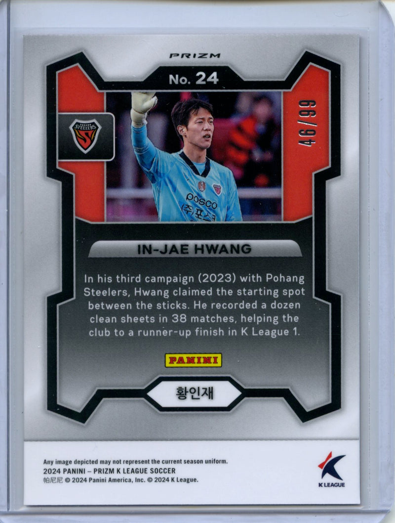 2024 Prizm K-League Soccer In-Jae Hwang Red Prizm 46/99