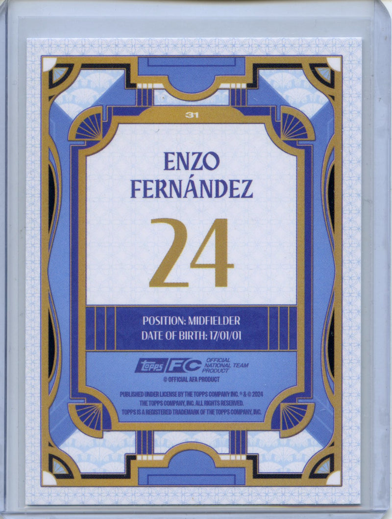 2024-25 Topps Argentina Team Set Enzo Fernandez Tango
