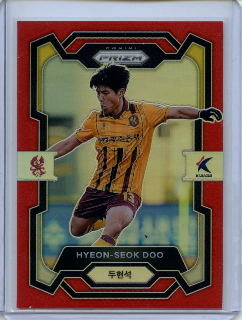 2024 Prizm K-League Soccer Hyeon-Seok Doo Red Prizm 54/99