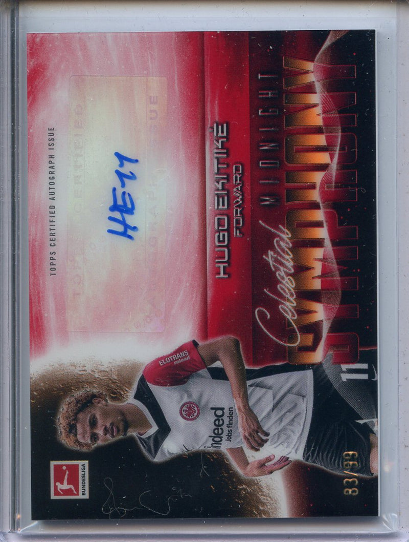 2024-25 Topps Midnight Bundesliga Hugo Ekitike Celestial Symphony Autographs Twilight 83/99