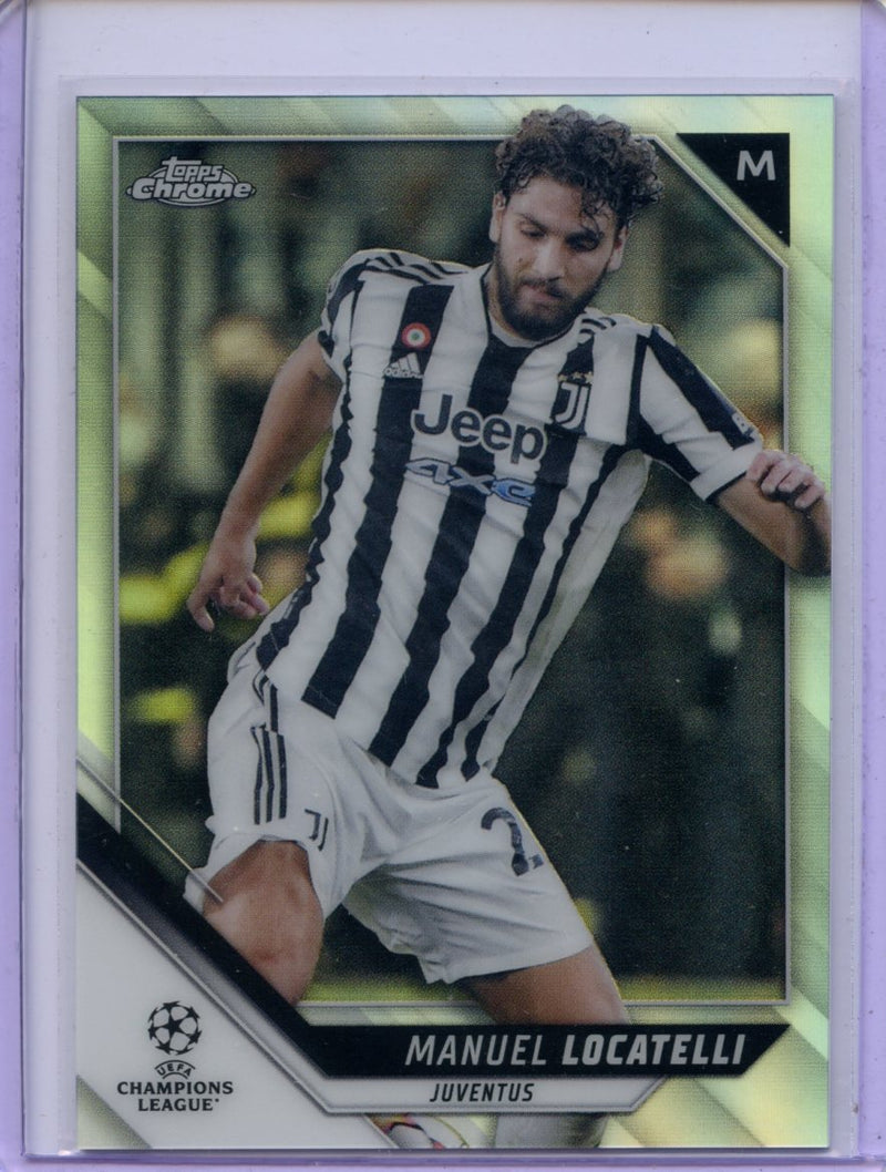 2021-22 Topps Chrome UEFA CL Manuel Locatelli Refractor