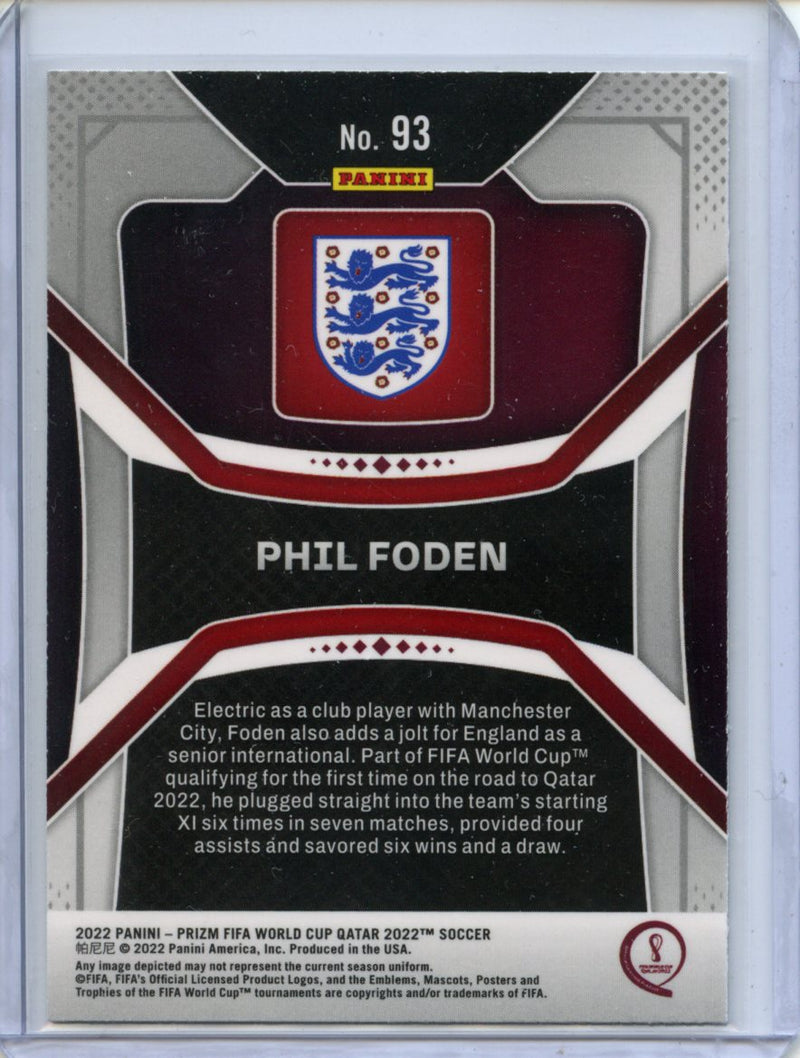 2022 Panini Prizm FIFA World Cup Qatar Phil Foden