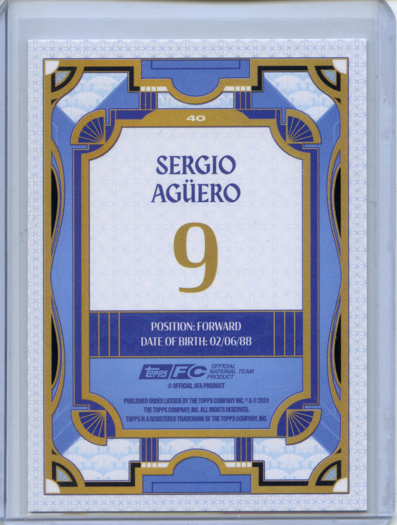 2024-25 Topps Argentina Team Set Sergio Aguero Tango