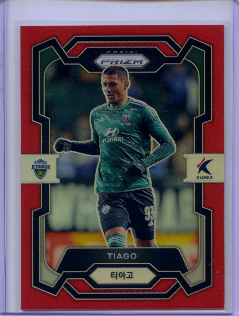 2024 Prizm K-League Soccer Tiago Red Prizm 1/99