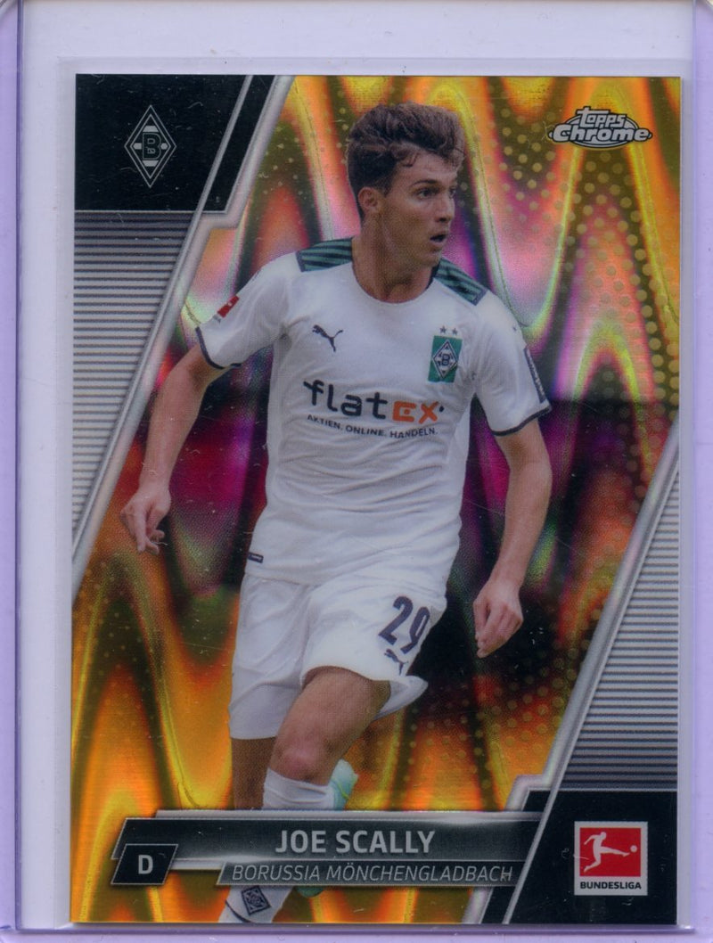 2021-22 Topps Chrome Bundesliga Soccer Joe Scally Gold RayWave