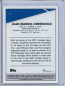 2021 Topps Chrome Tennis Juan Manuel Cerundolo