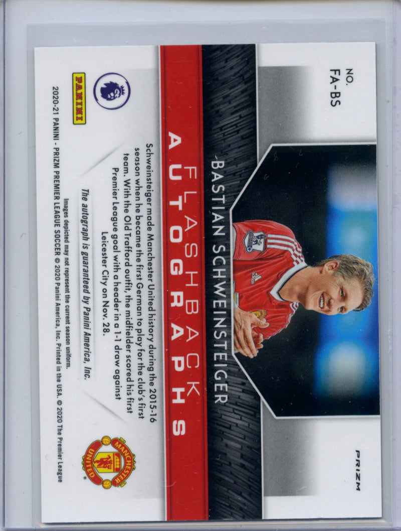 2020-21 Panini Prizm Premier League Bastian Schweinsteiger Flashback Autographs Breakaway Prizm