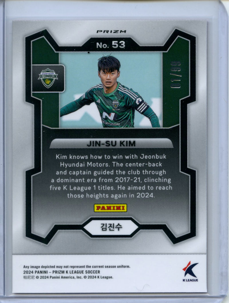 2024 Prizm K-League Soccer Jin-Su Kim Red Prizm 1/99