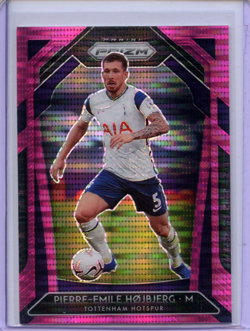 2020-21 Panini Prizm Premier League Pierre-Emile Hojbjerg Pink Pulsar Prizm