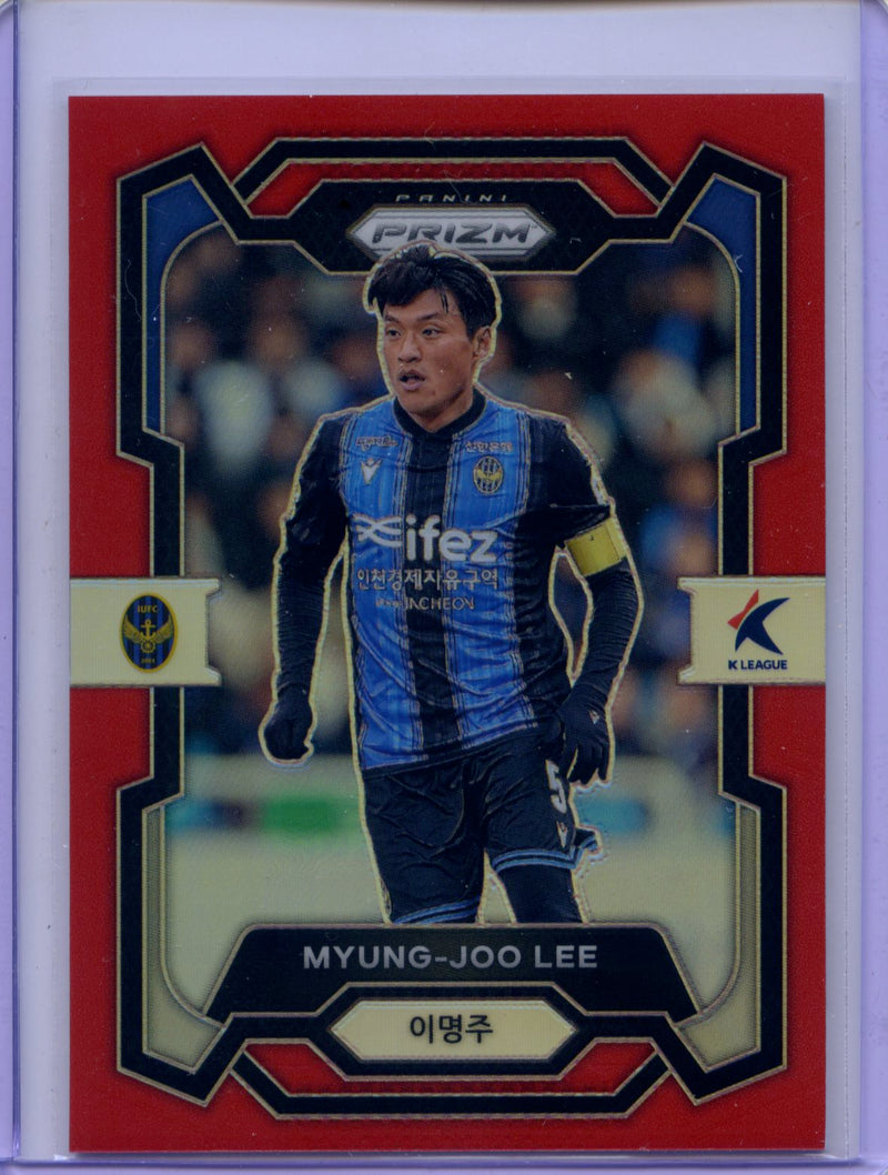 2024 Prizm K-League Soccer Myung-Joo Lee Red Prizm 26/99