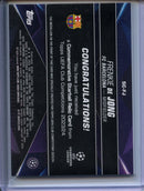 2023-24 Topps UEFA CC Frenkie De Jong Starball Commemorative Relic