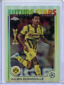 2024-25 Topps Chrome UEFA Club Comps Julien Duranville Refractor