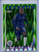 2024-25 Topps Chrome UEFA Club Comps Nicolas Jackson Neon Green RayWave 90/125