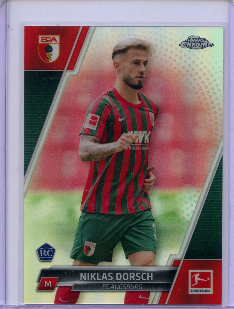 2021-22 Topps Chrome Bundesliga Soccer Niklas Dorsch Refractor