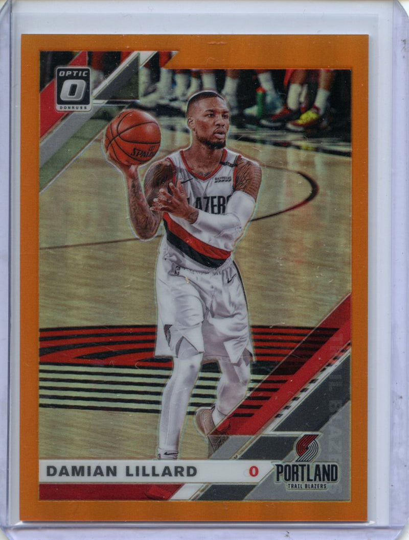 2019-20 Panini NBA Donruss Optic Damian Lillard Orange 169/199