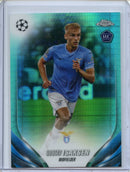 2023-24 Topps Chrome UEFA Gustav Isaksen Aqua Prism Refractor