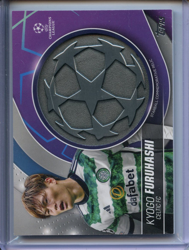2023-24 Topps UEFA CC Kyogo Furuhashi Starball Commemorative Relic
