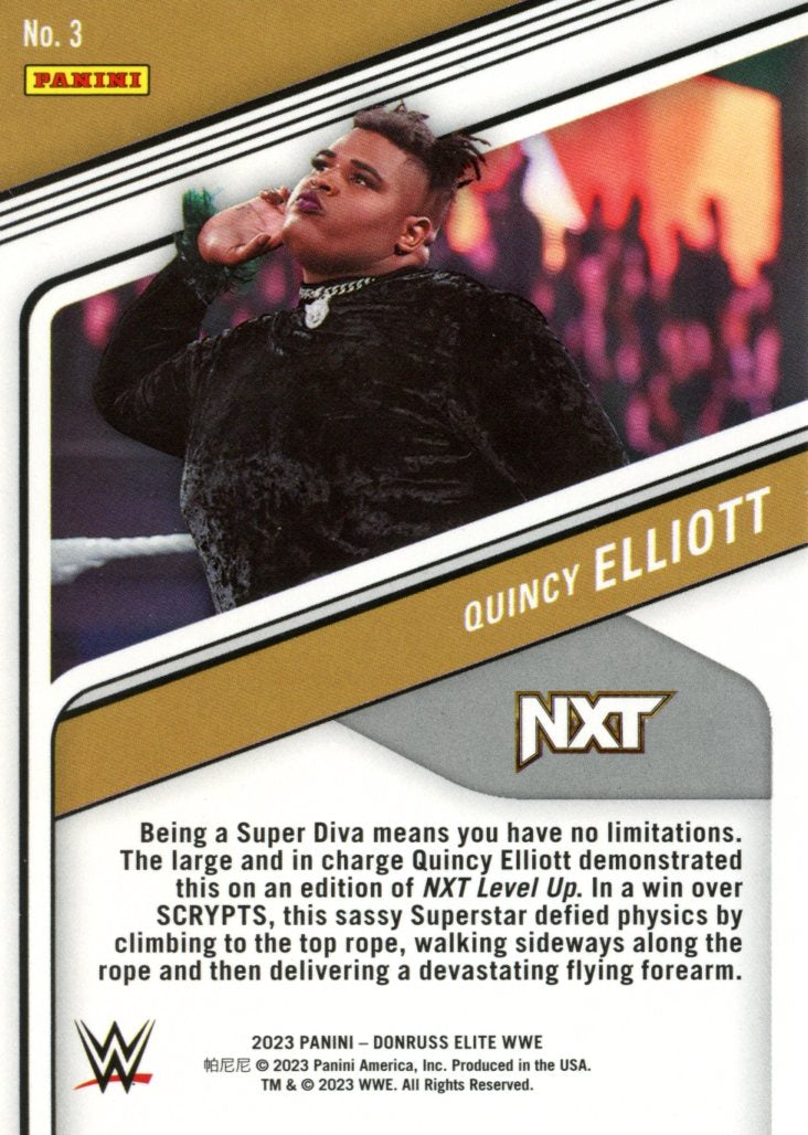 2023 Panini Donruss Elite WWE Quincy Elliott