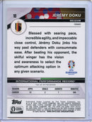 2024 Topps Chrome Sapphire UEFA Euro Jeremy Doku Image Variations