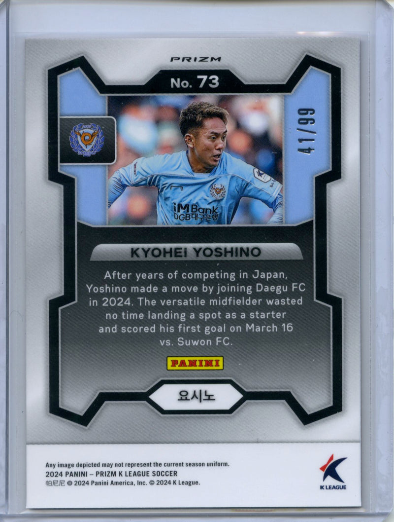 2024 Prizm K-League Soccer Kyohei Yoshino Red Prizm 41/99