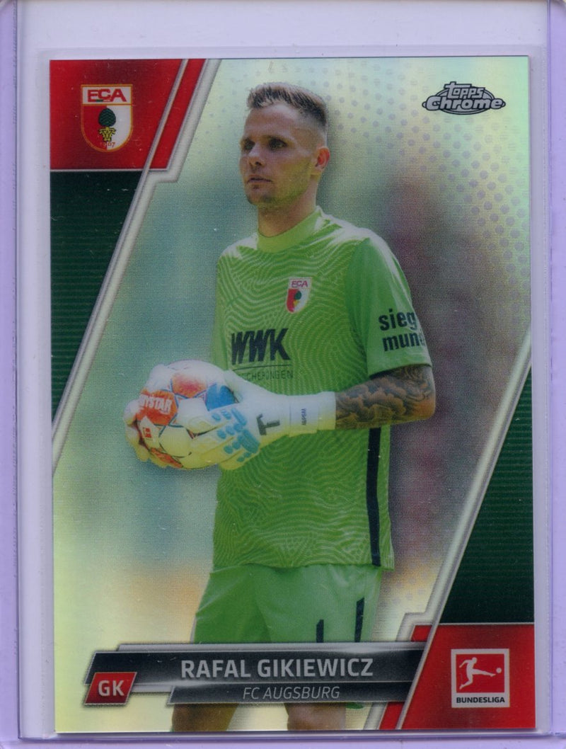 2021-22 Topps Chrome Bundesliga Soccer Rafal Gikiewicz Refractor