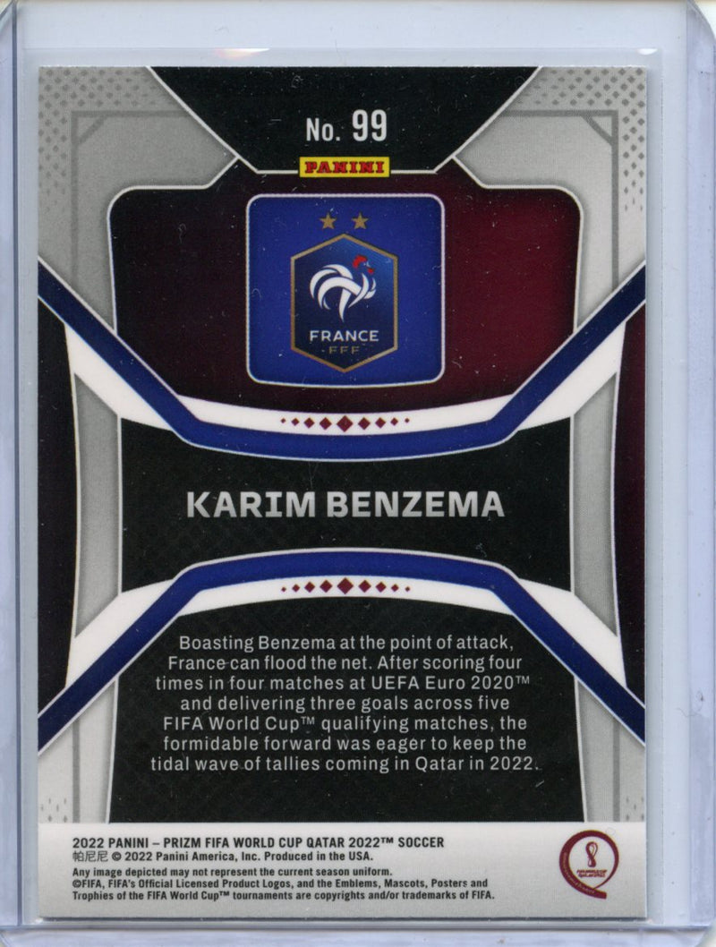 2022 Panini Prizm FIFA World Cup Qatar Karim Benzema