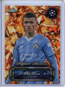 2023-24 Topps Chrome Sapphire UEFA Club Comps Phil Foden Sapphire Selections Gold 11/50