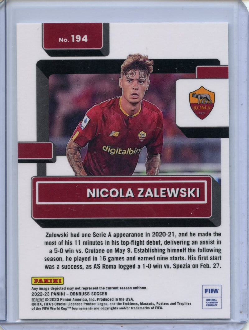 2022-23 Donruss FIFA Nicola Zalewski Optic