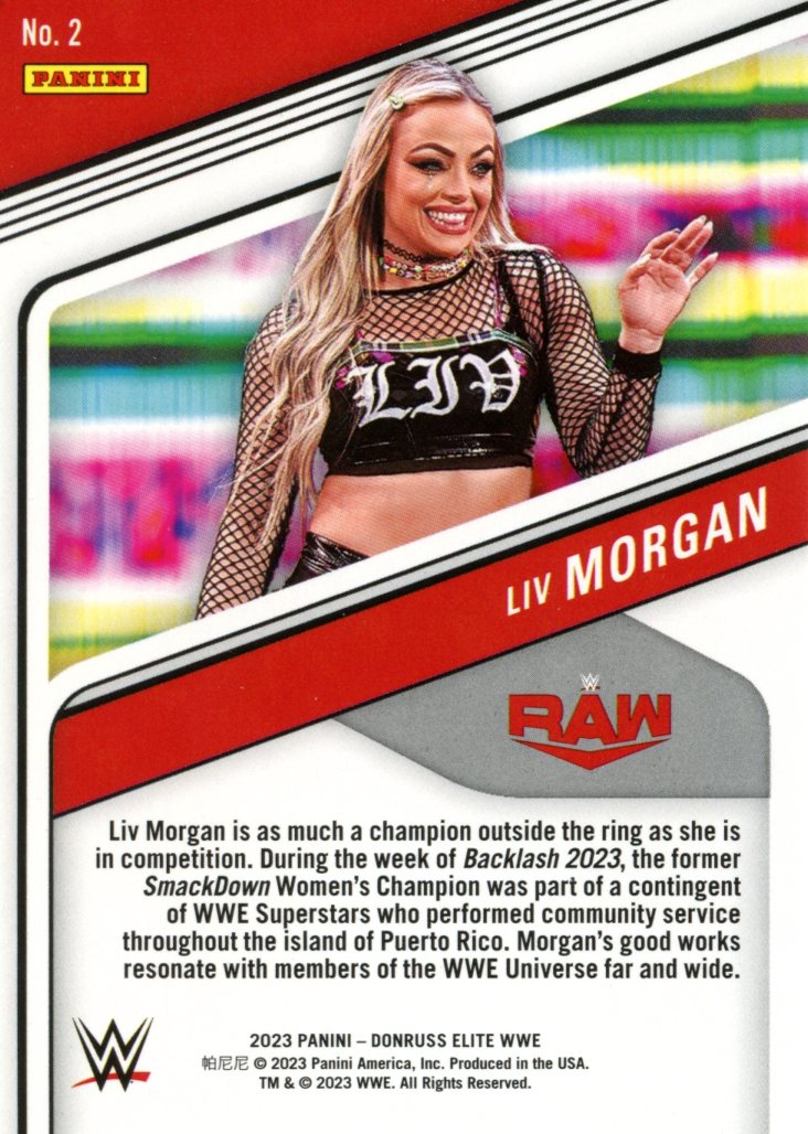 2023 Panini Donruss Elite WWE Liv Morgan