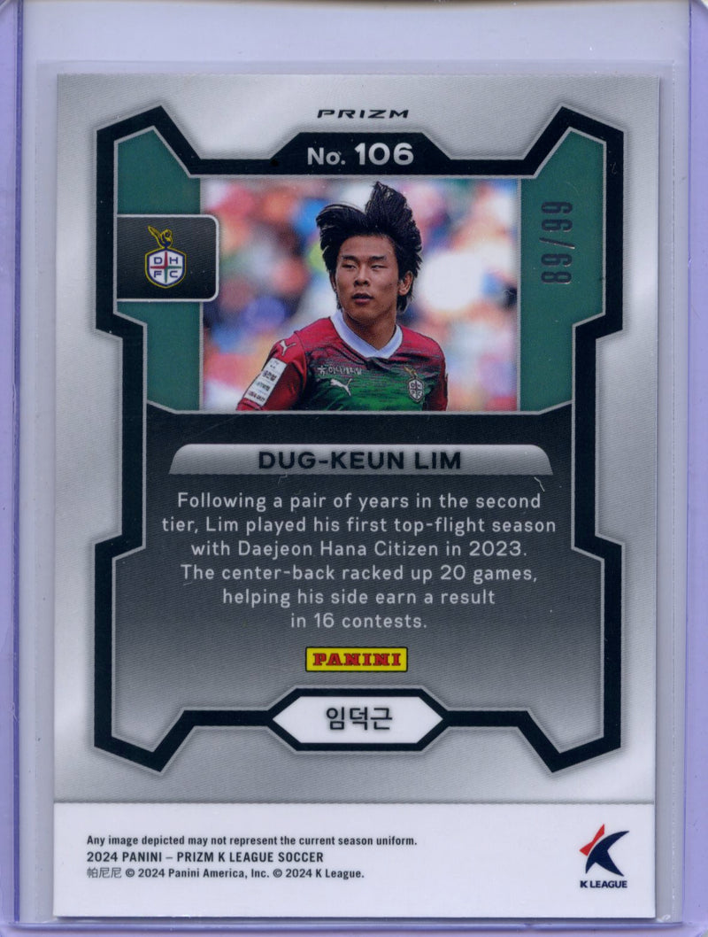 2024 Prizm K-League Soccer Dug-Keun Lim Red Prizm 89/99