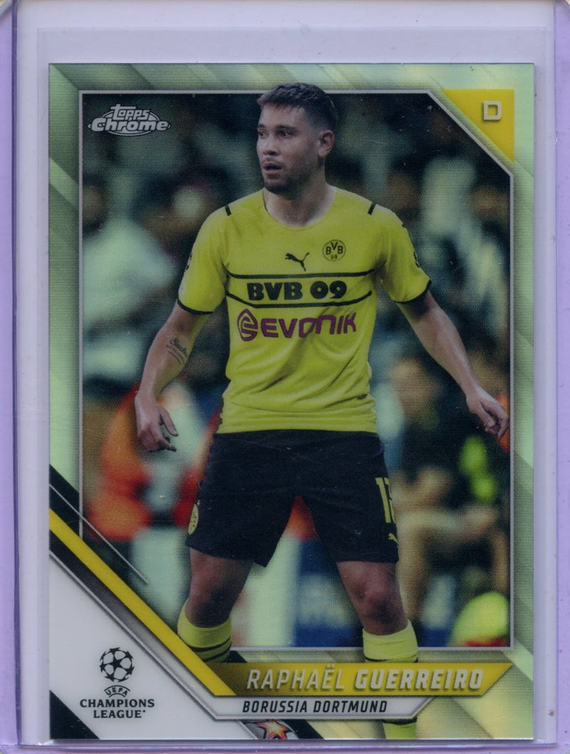 2021-22 Topps Chrome UEFA CL Raphael Guerreiro Refractor