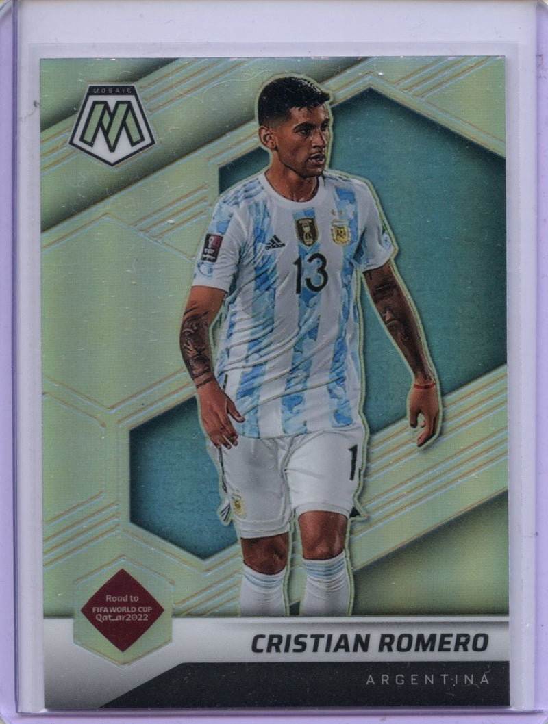 2021-22 Mosaic FIFA Road to World Cup Cristian Romero Silver